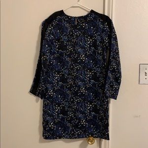 Black and blue Banana Republic dress
